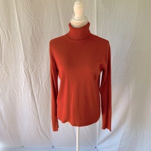 Turtleneck Sweater Pumpkin Color Matching Blazer Sold Separately in my Closet
